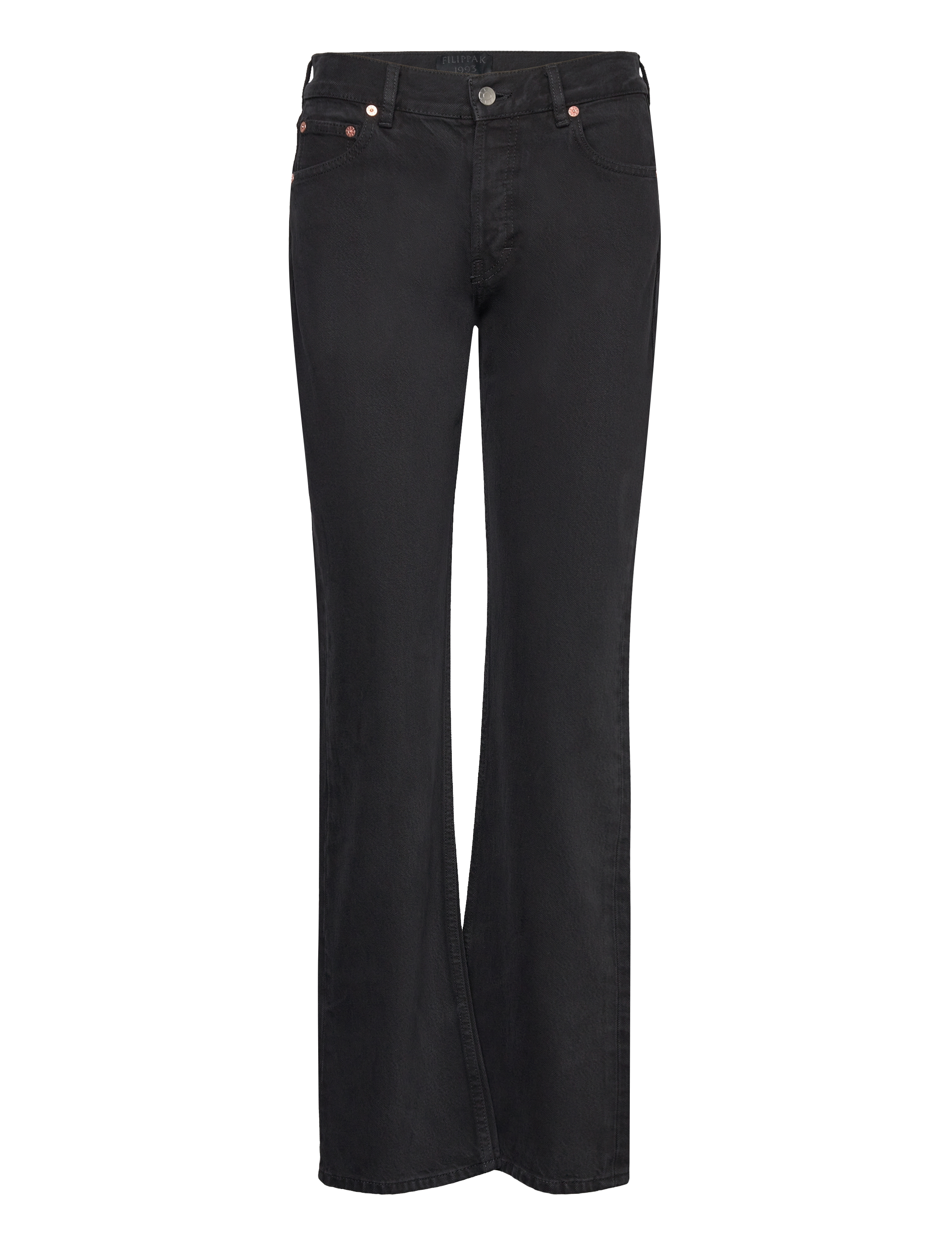 Filippa K 93 Straight Jeans - Transitional Layering - BLACK / black