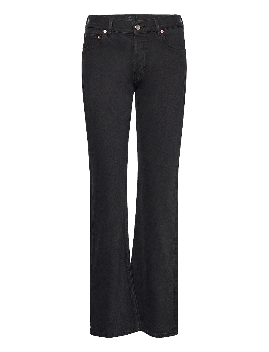 Filippa K - 93 Straight Jeans - schlaghosen - black - 0