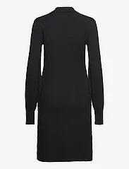 Filippa K - Knit Polo Dress - midi dresses - black - 1