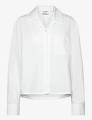 Filippa K - Cropped Poplin Shirt - pitkähihaiset paidat - white - 0