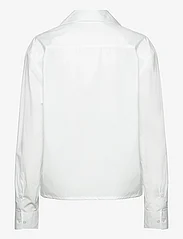 Filippa K - Cropped Poplin Shirt - pitkähihaiset paidat - white - 1