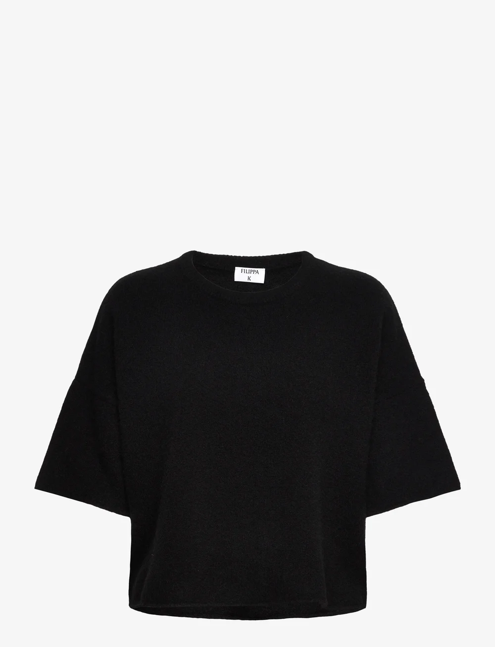Filippa K - Wool Yak Tee - t-shirts - black - 0