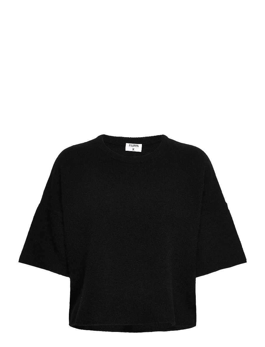Filippa K - Wool Yak Tee - trøjer - black - 0
