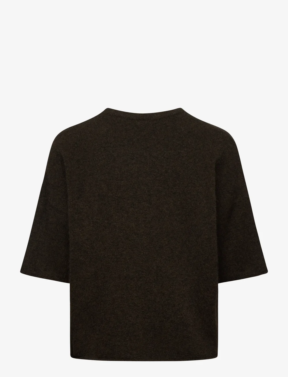 Filippa K - Wool Yak Tee - t-shirt & tops - dark khaki green - 1