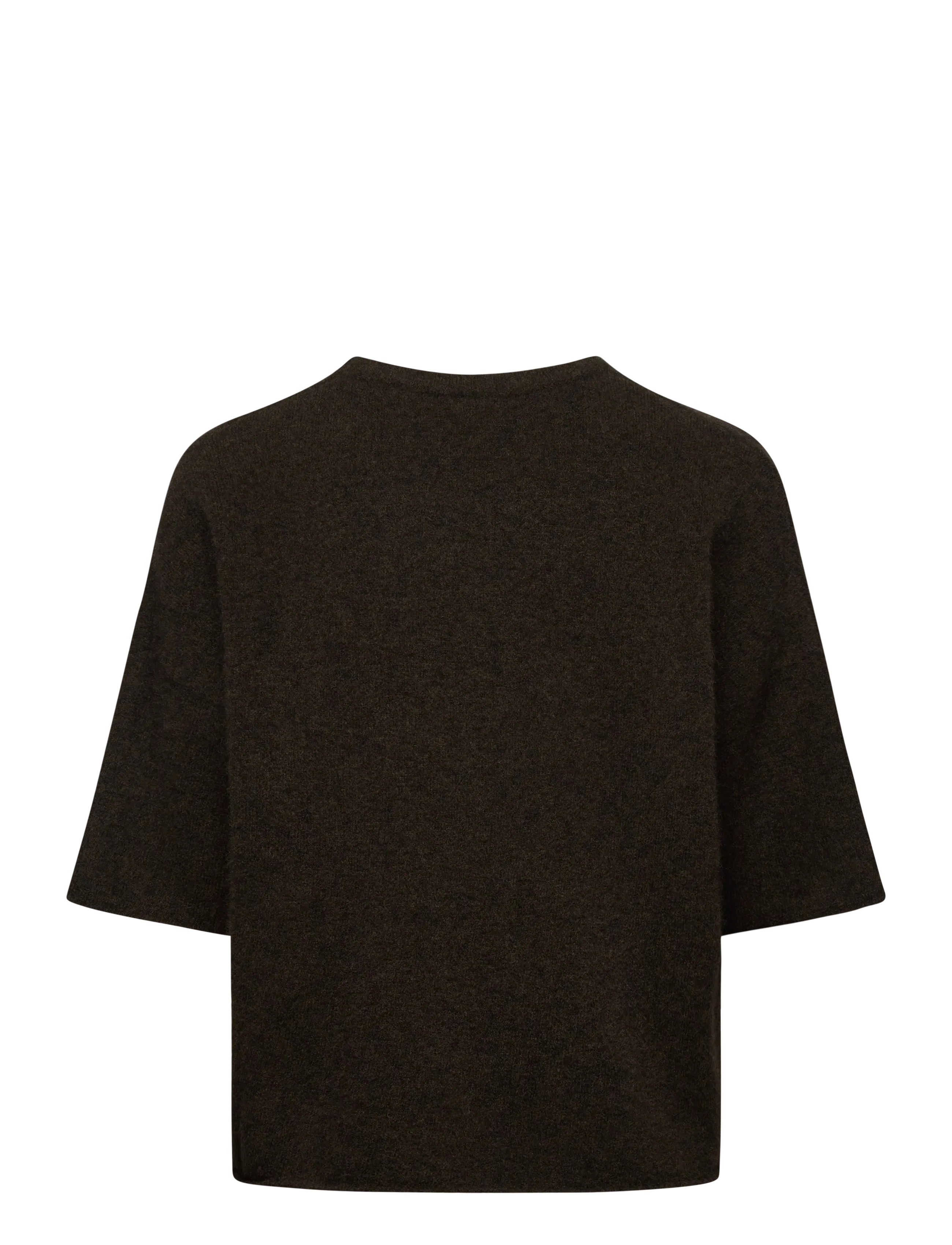Filippa K - Wool Yak Tee - tröjor - dark khaki green - 1