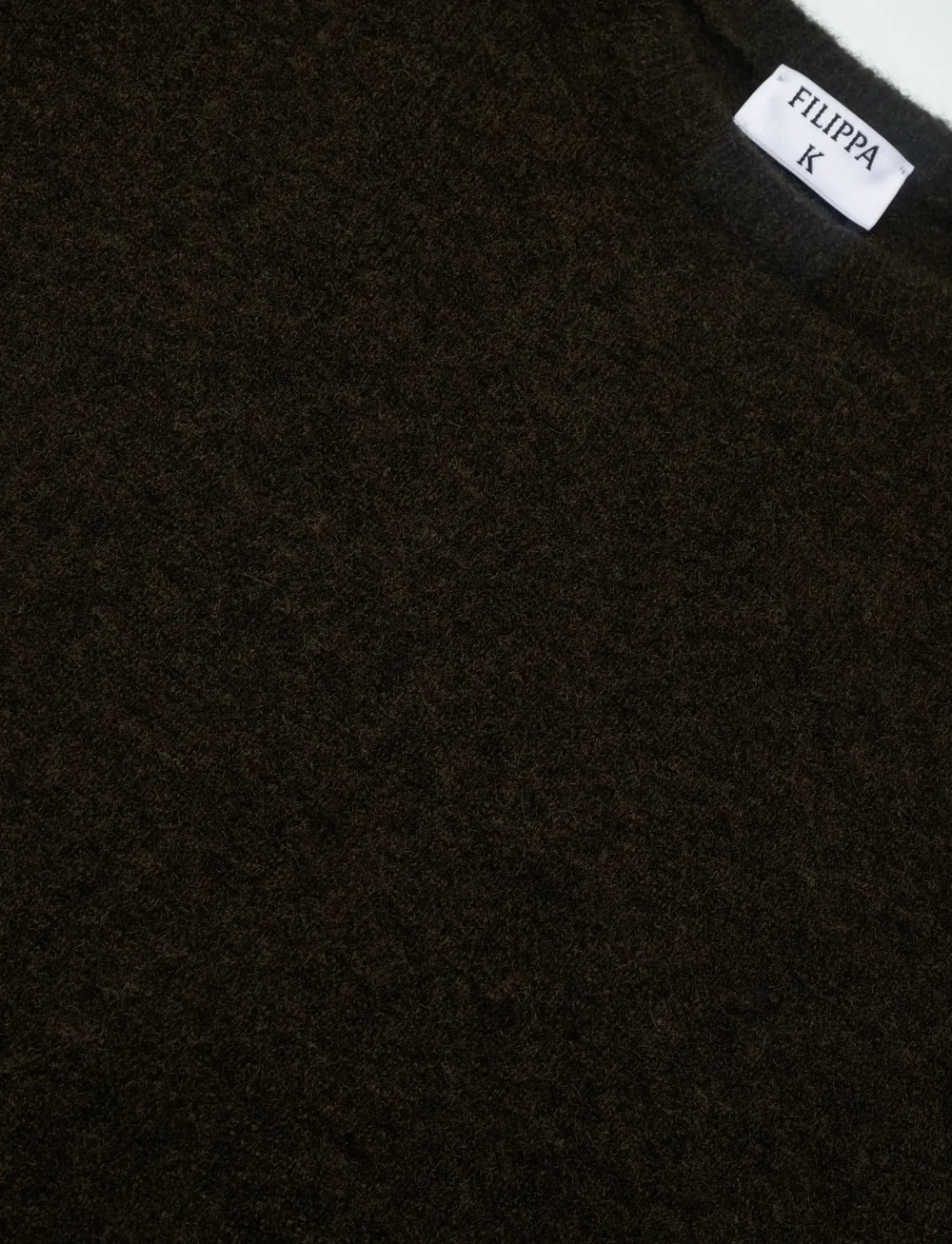 Filippa K - Wool Yak Tee - t-shirt & tops - dark khaki green - 2