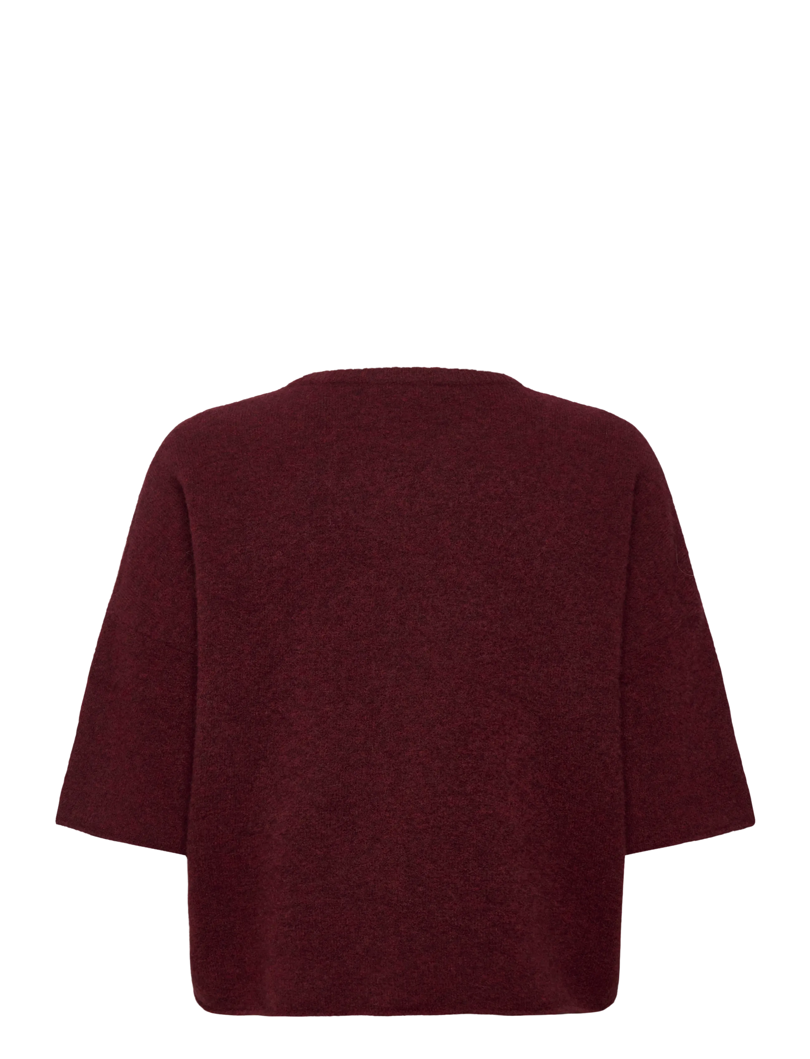 Filippa K - Wool Yak Tee - trøjer - mahogany red - 1