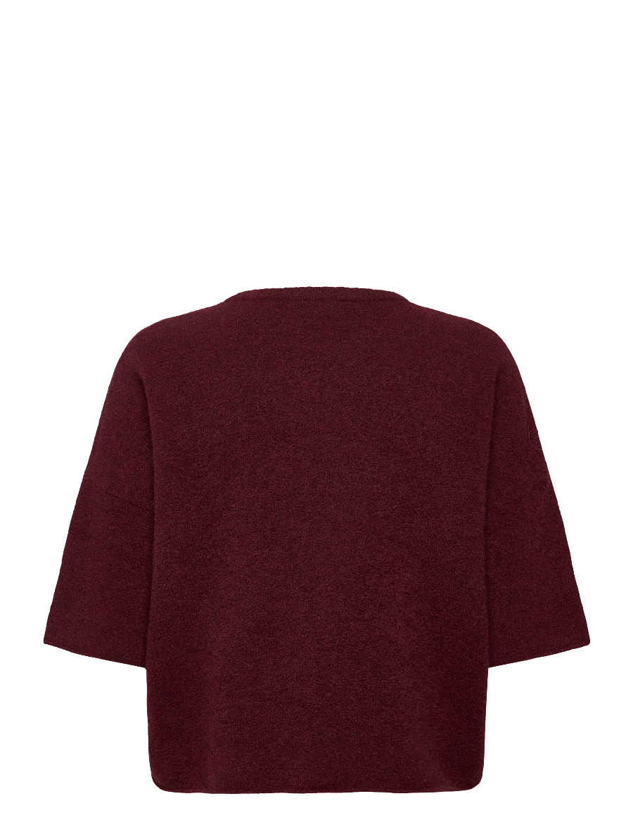 Filippa K - Wool Yak Tee - trøjer - mahogany red - 1