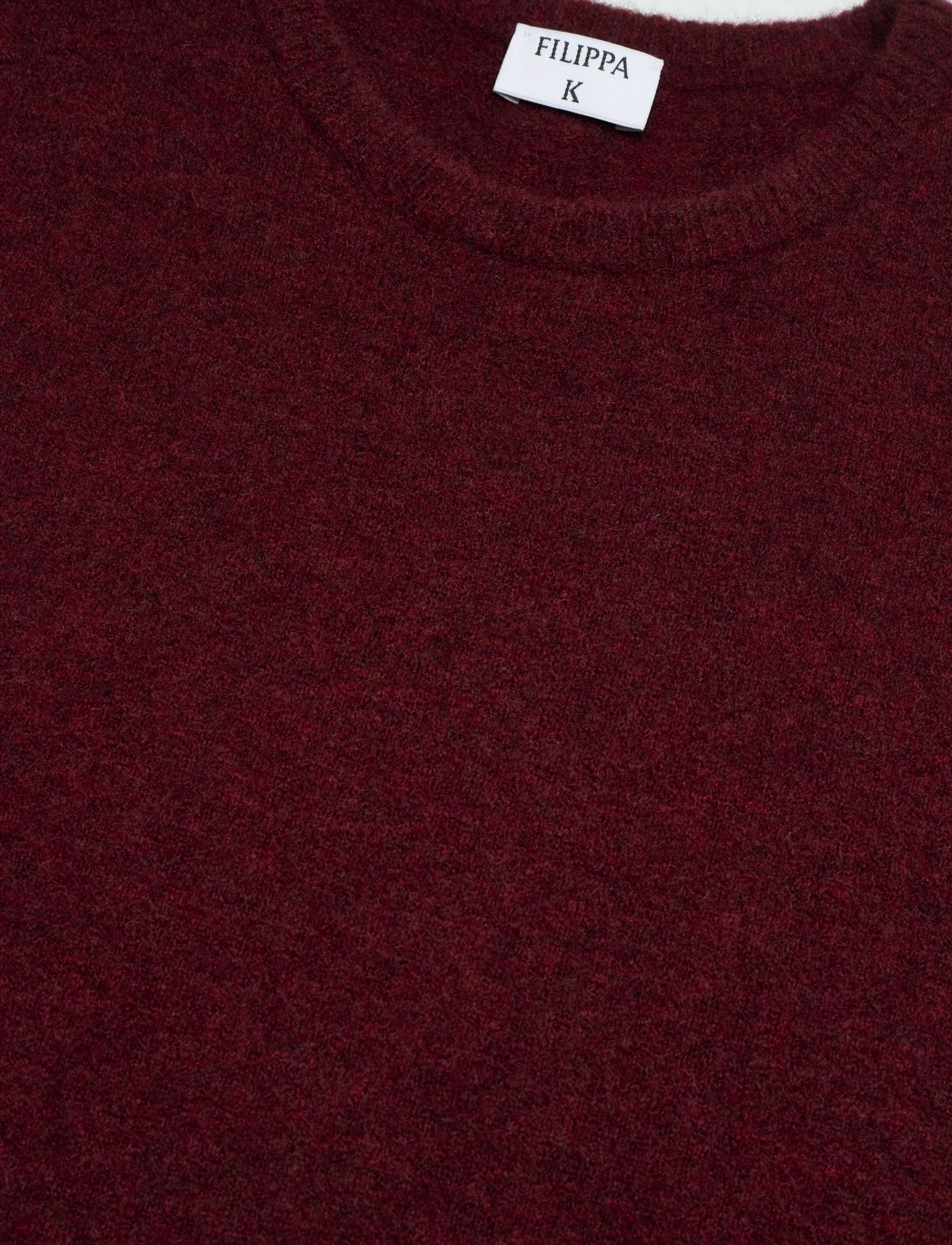 Filippa K - Wool Yak Tee - trøjer - mahogany red - 2