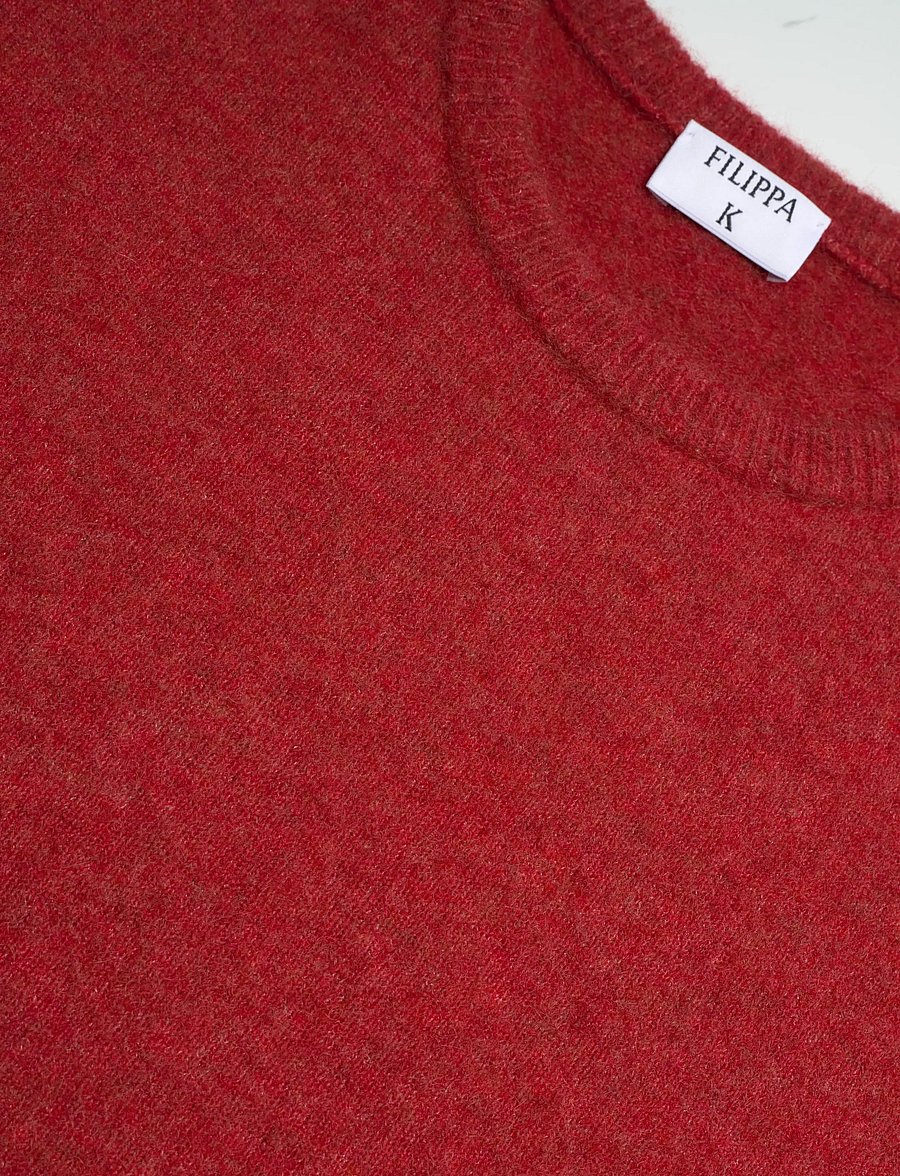 Filippa K - Wool Yak Tee - tröjor - red currant - 2