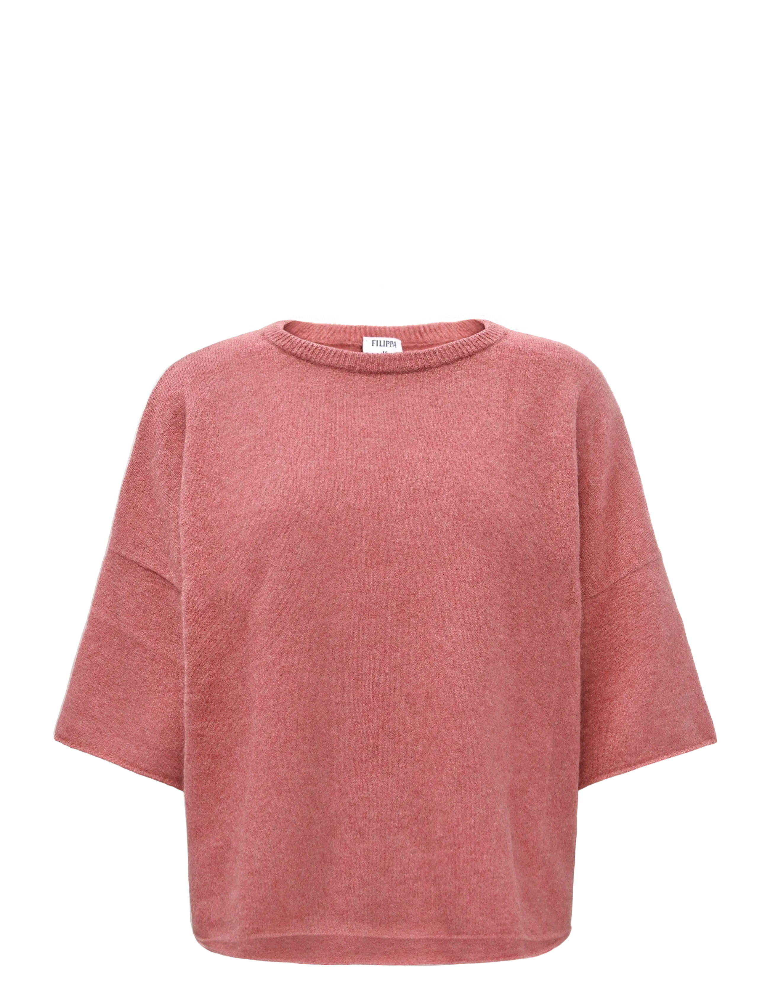 Filippa K Wool Yak Tee - Filippa K - SOFT RASPBERRY / pink/rose