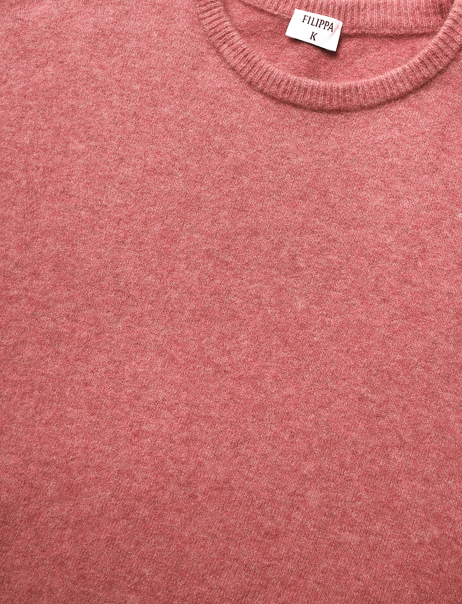 Filippa K - Wool Yak Tee - sviitrid - soft raspberry - 2