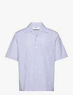 Striped Short Sleeve Shirt - BLUE STRIP
