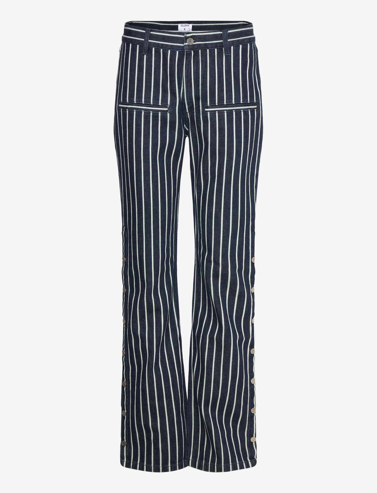 Filippa K - Button Detail Jeans - flared jeans - denim blue - 0