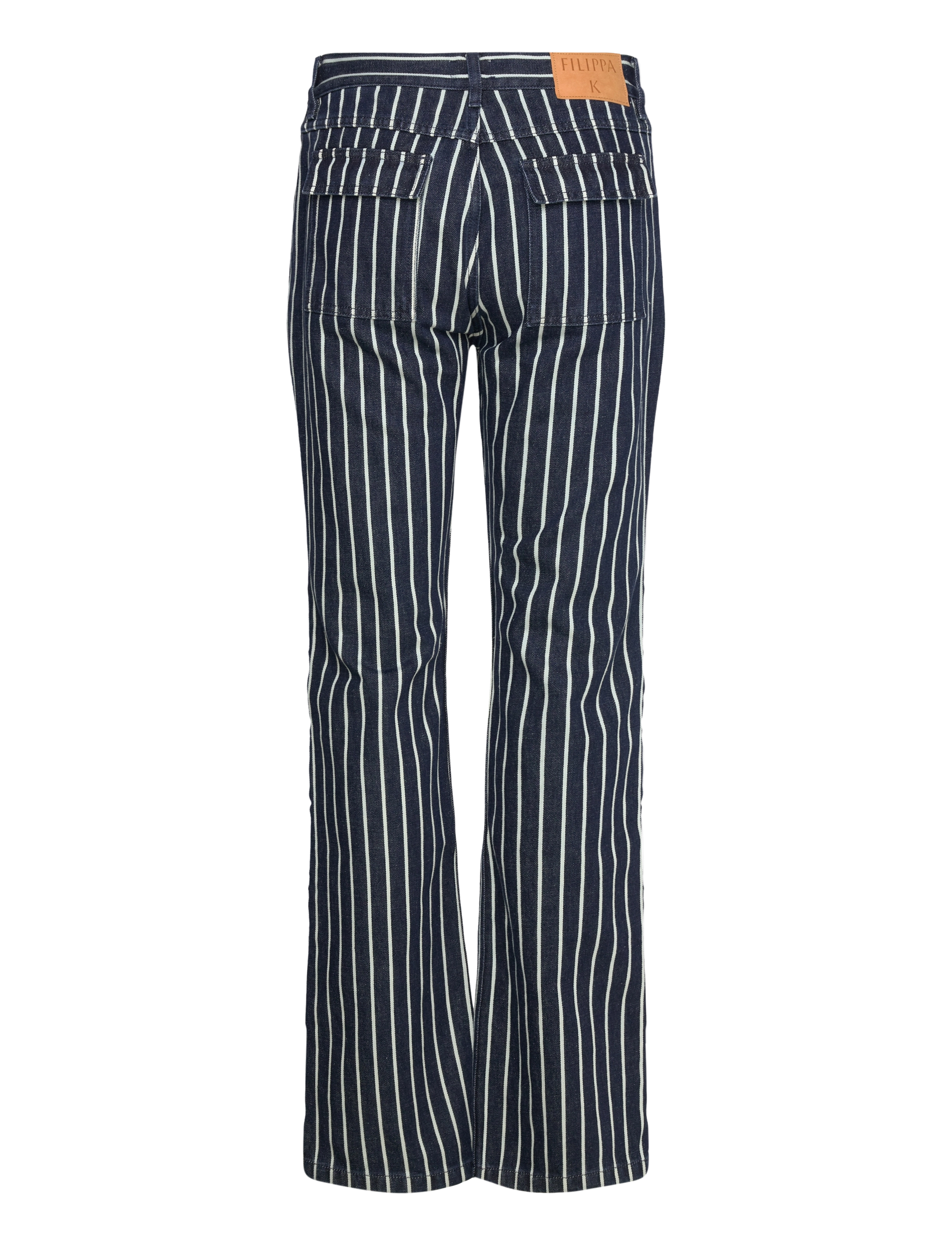 Filippa K - Button Detail Jeans - utsvängda jeans - denim blue - 1