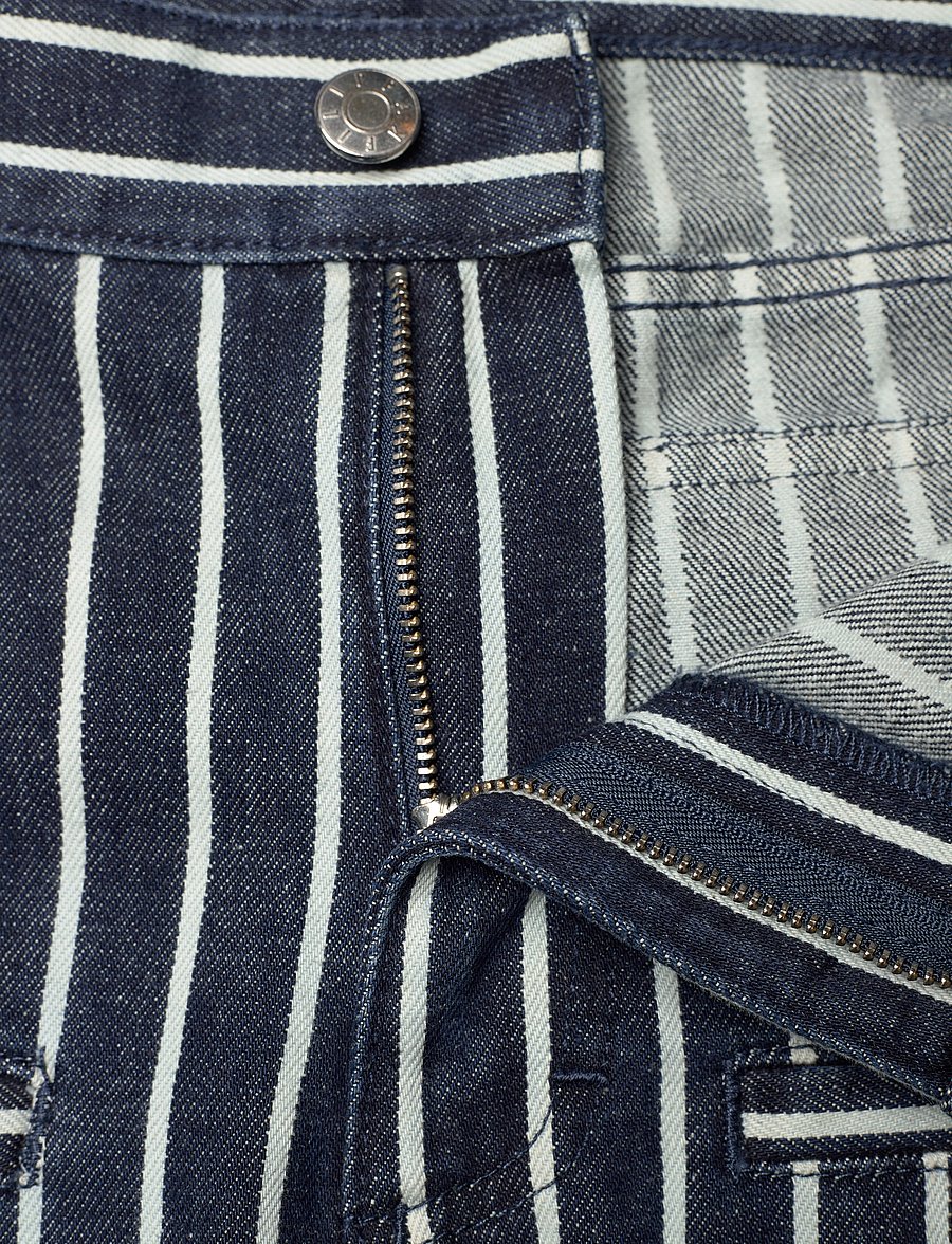Filippa K - Button Detail Jeans - utsvängda jeans - denim blue - 3
