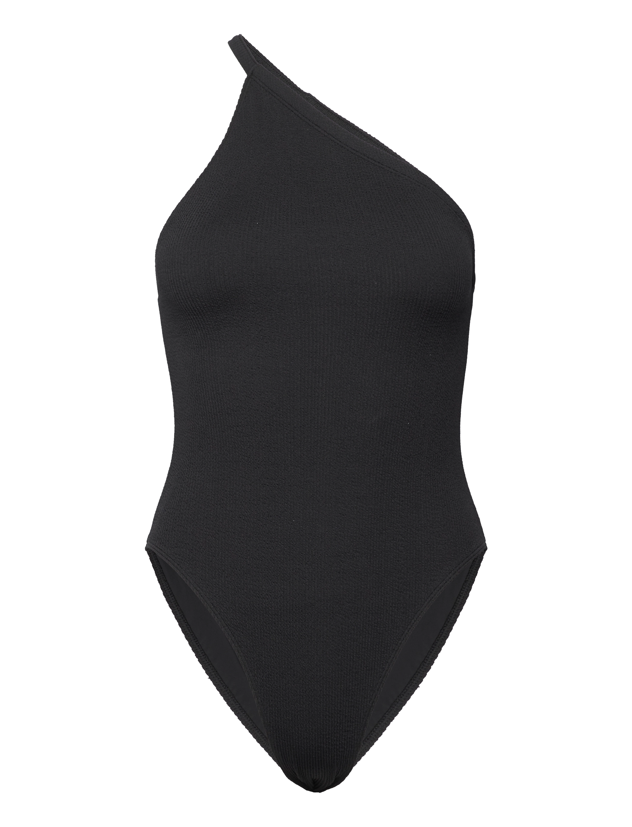 Asymmetric Swimsuit - BLACK