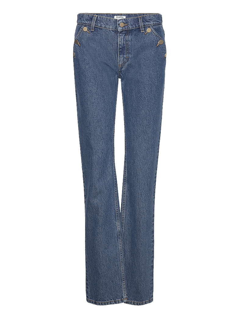 Filippa K - Classic Straight Jeans - raka jeans - washed mid - 0