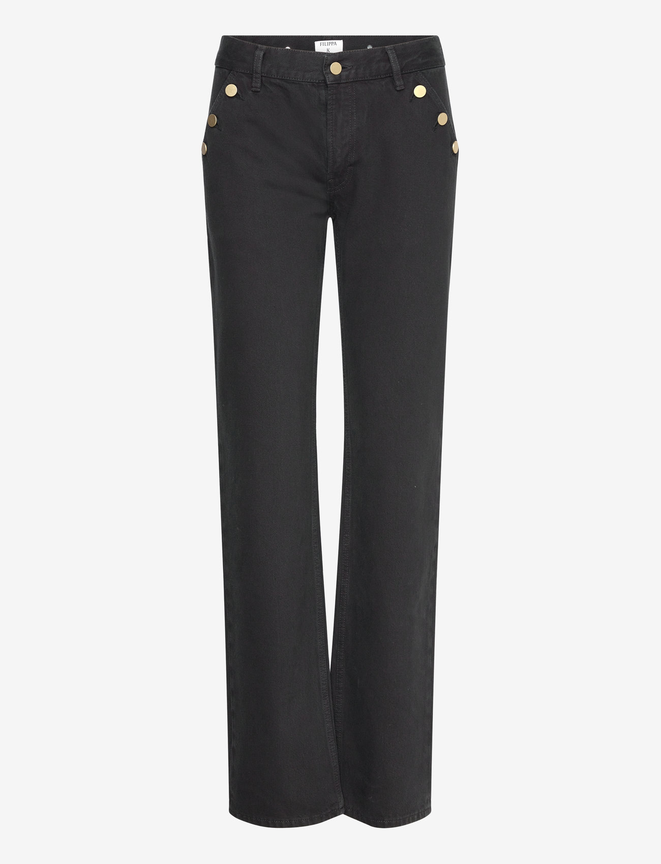 Filippa K - Classic Straight Jeans - proste dżinsy - black - 0