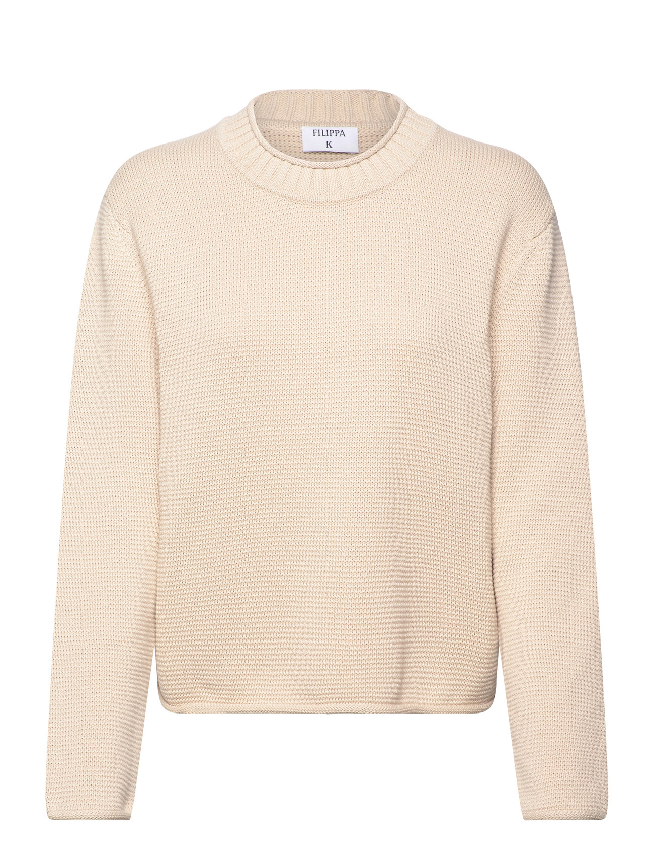 Filippa K - Rolled Hem Sweater - light beig - 0