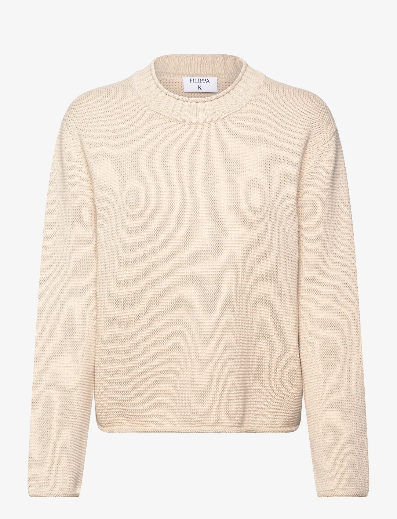 Filippa K - Rolled Hem Sweater - truien - light beig - 0