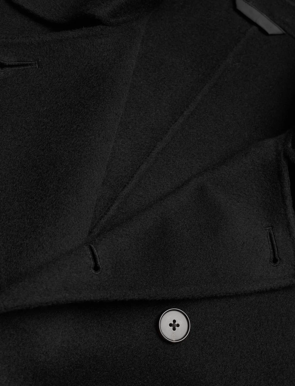 Filippa K - Double Faced Wool Peacoat - wollmäntel - black - 3
