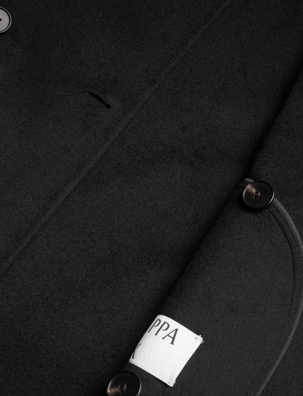 Filippa K - Double Faced Wool Peacoat - wollmäntel - black - 5