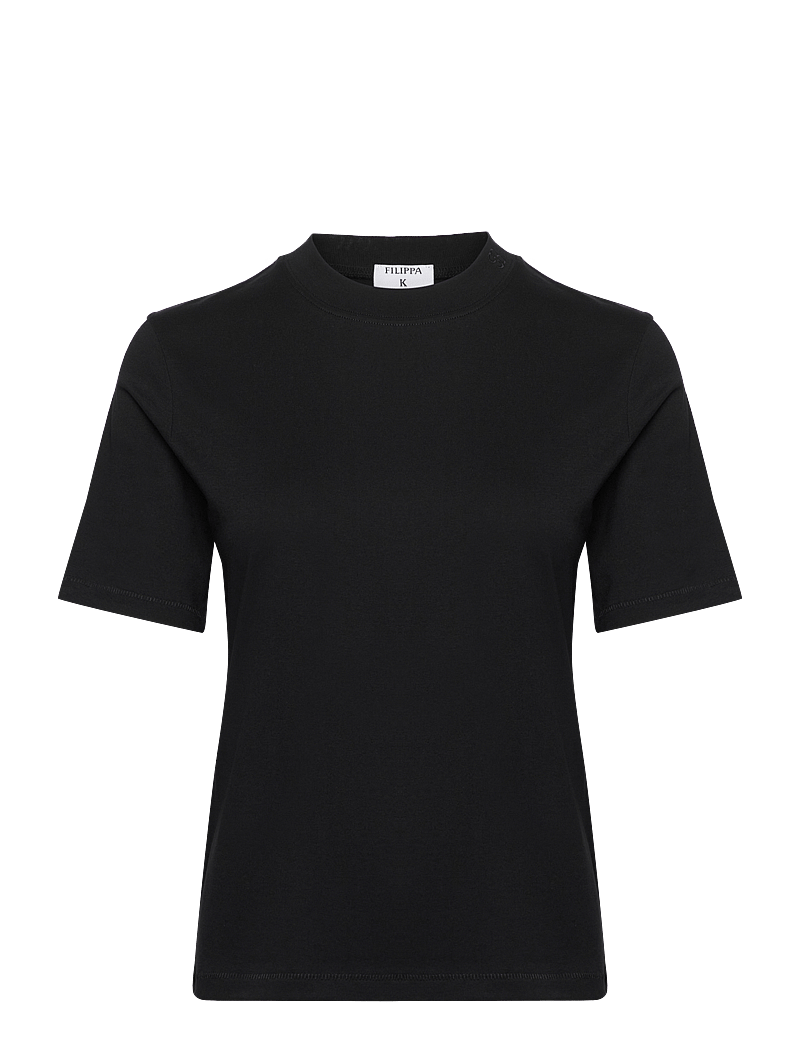 Filippa K - Mock Neck Tee - t-shirt & tops - black - 0