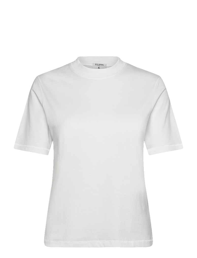 Filippa K - Mock Neck Tee - t-shirts - white - 0