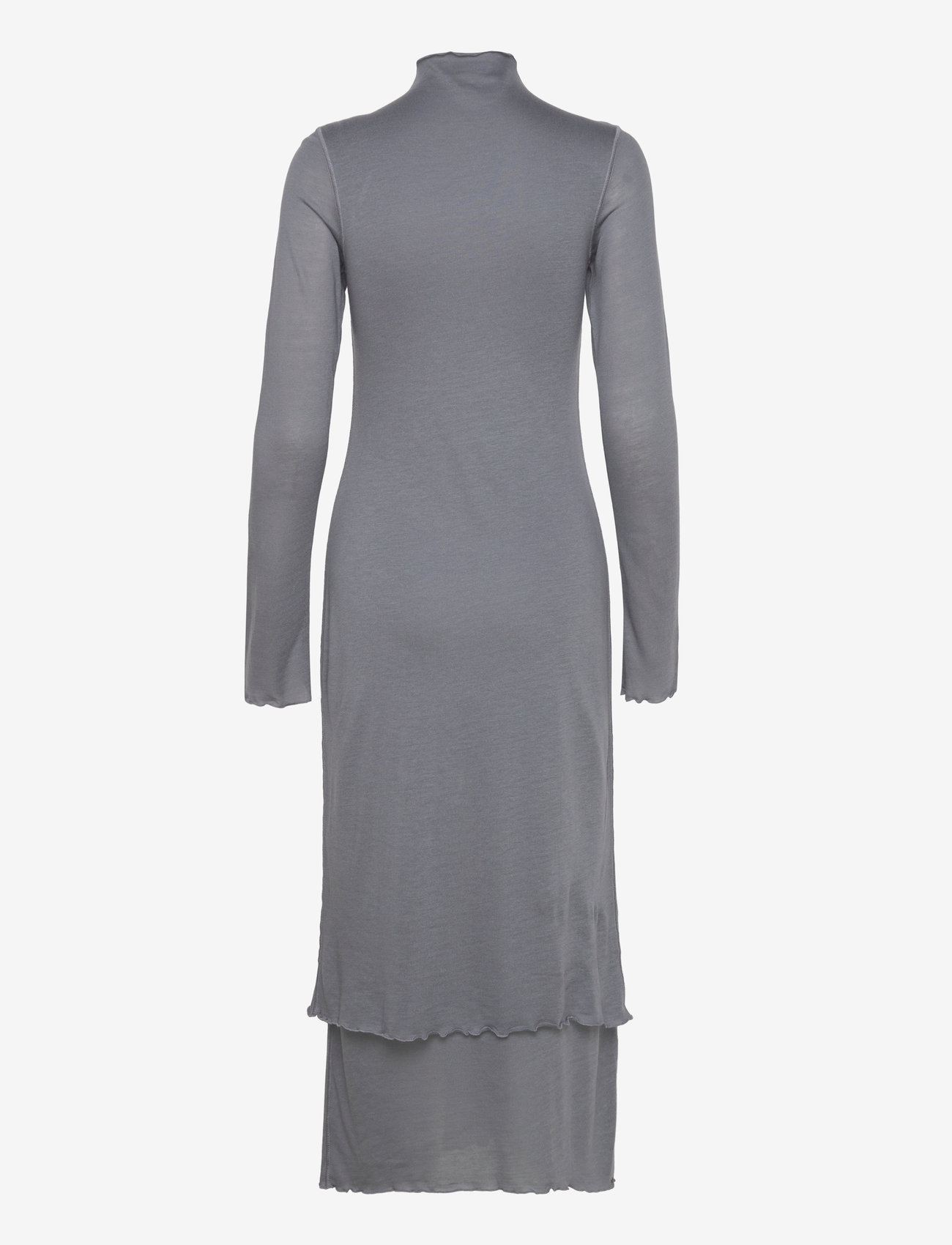 Filippa K - Layered Frill Dress - maxi kjoler - grey blue - 1