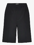 Matte High Waisted Shorts - BLACK