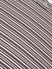 Filippa K - Striped Tee - t-shirts - dark oak/w - 2