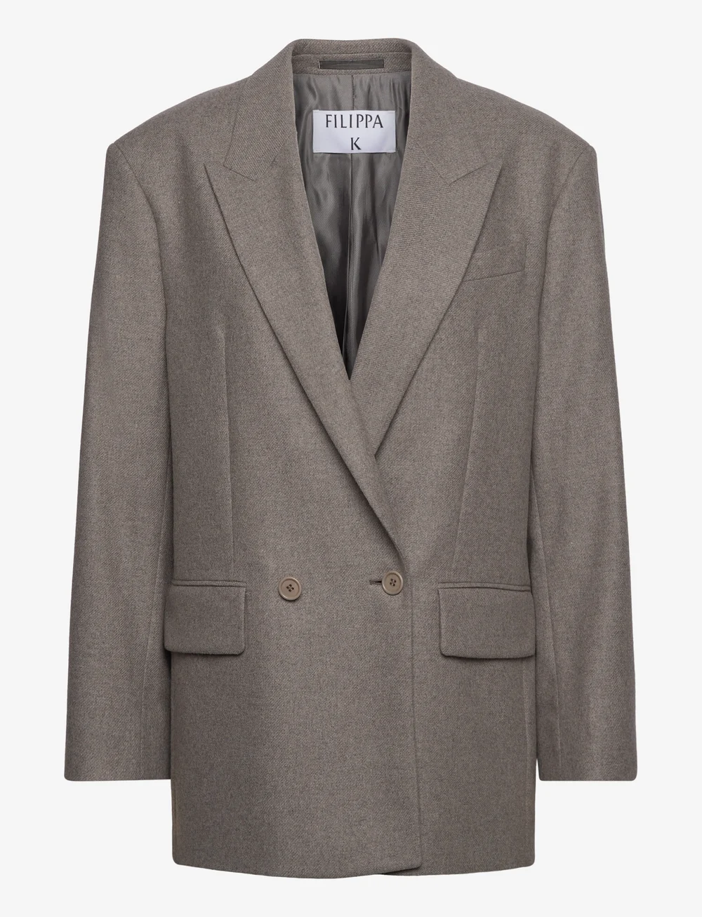 Filippa K - Double Breasted Flannel Blazer - zweireihige blazer - driftwood - 0