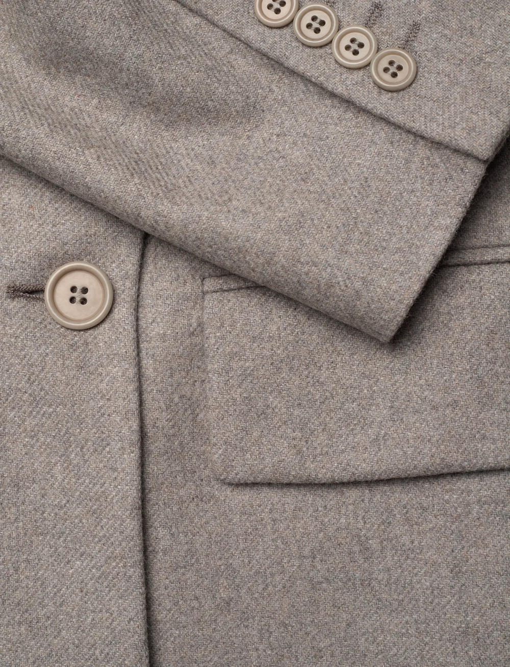 Filippa K - Double Breasted Flannel Blazer - zweireihige blazer - driftwood - 3