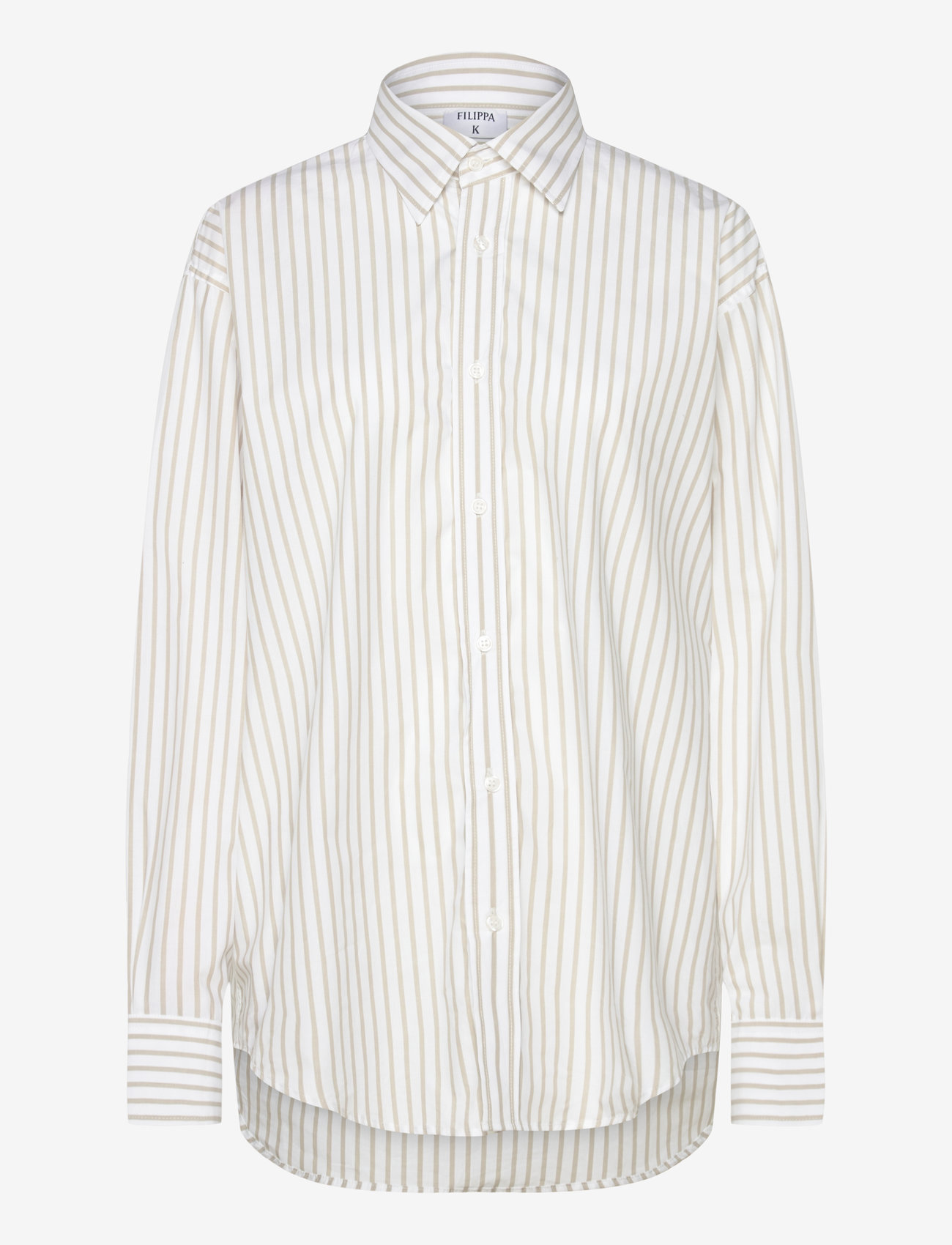 Filippa K - Classic Poplin Shirt - pikkade varrukatega särgid - faded moss - 0