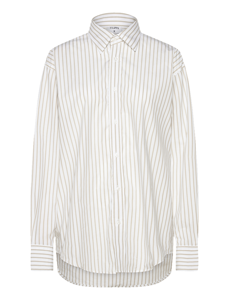 Filippa K - Classic Poplin Shirt - pikkade varrukatega särgid - faded moss - 0