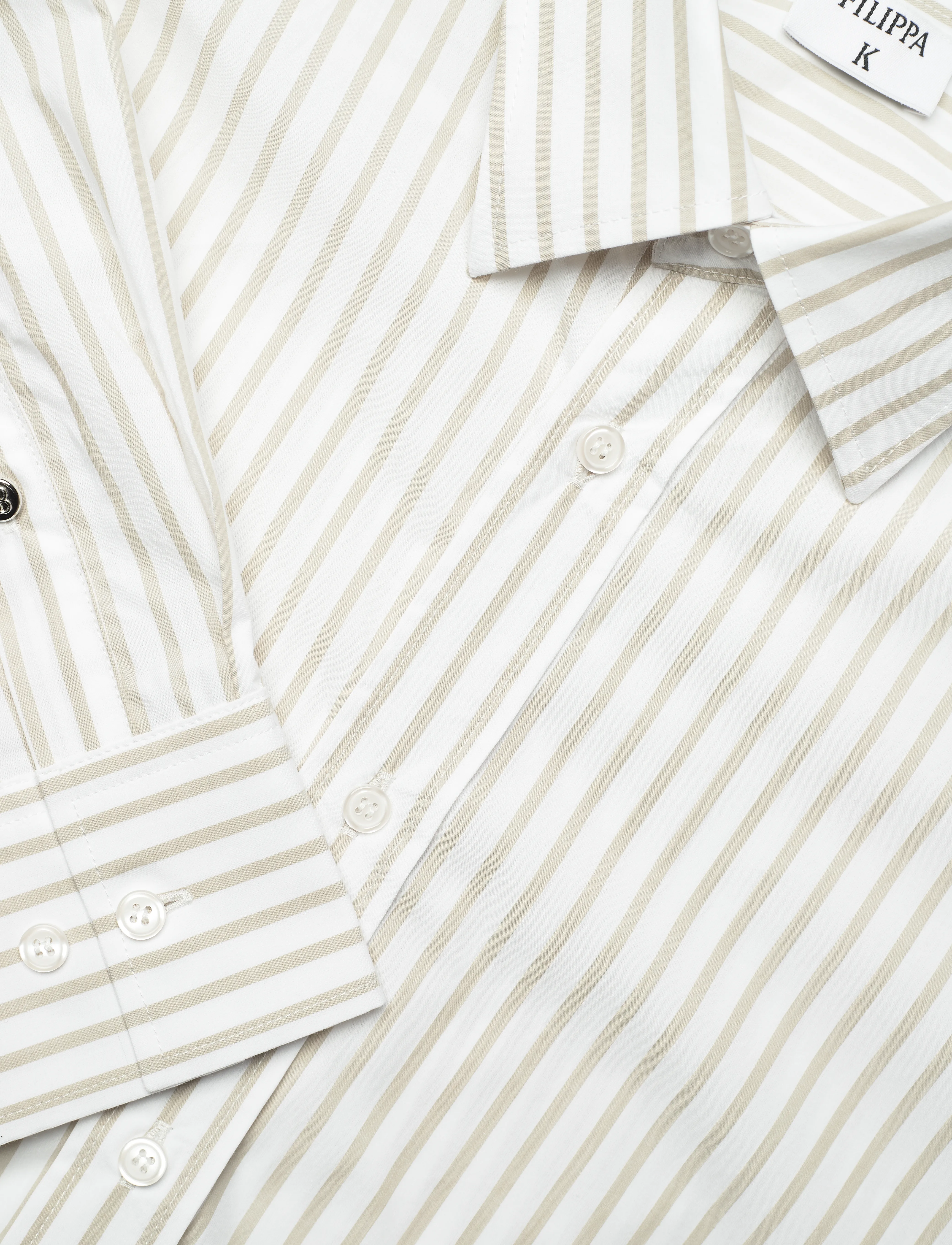 Filippa K - Classic Poplin Shirt - pikkade varrukatega särgid - faded moss - 2