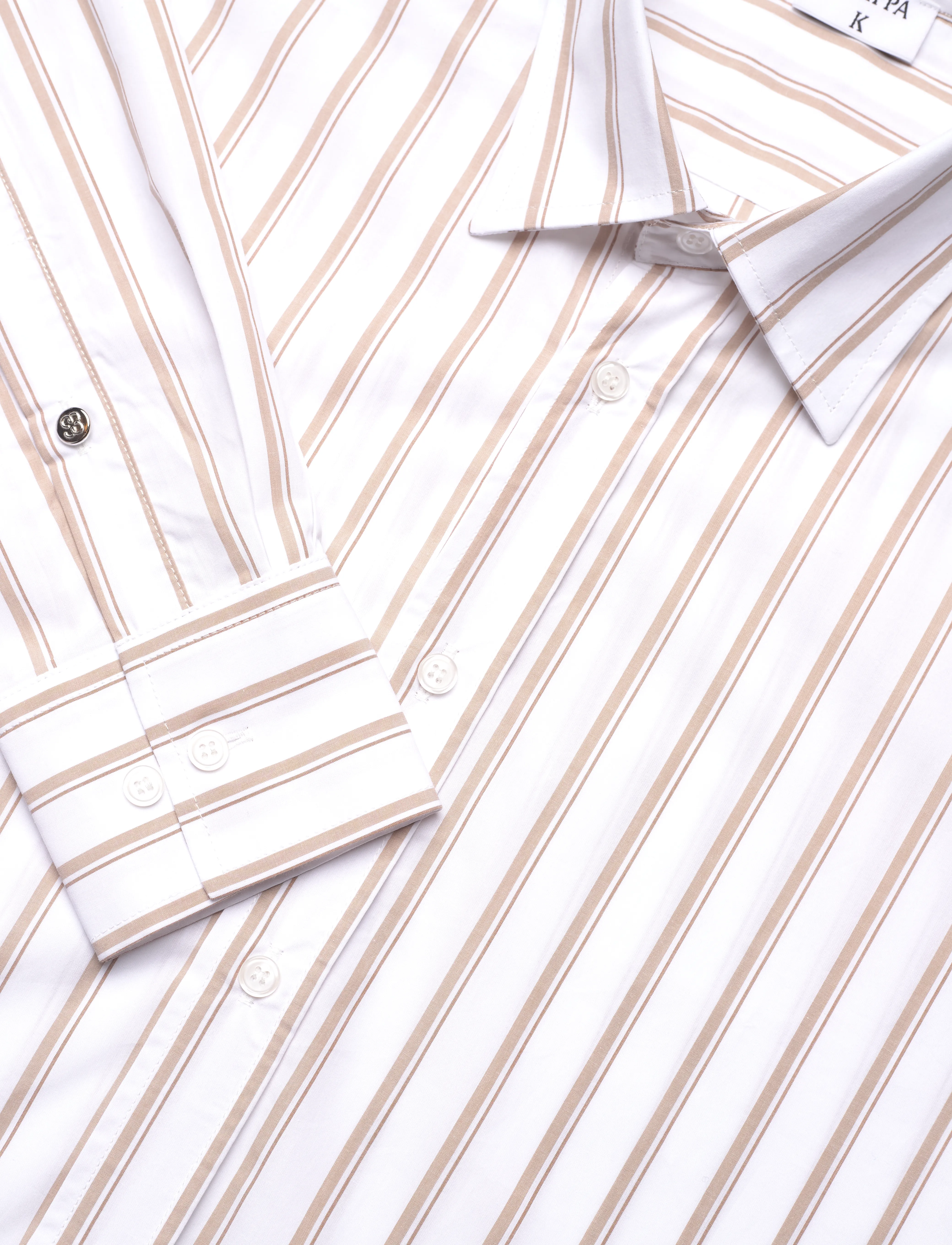Filippa K - Classic Poplin Shirt - light brow - 2