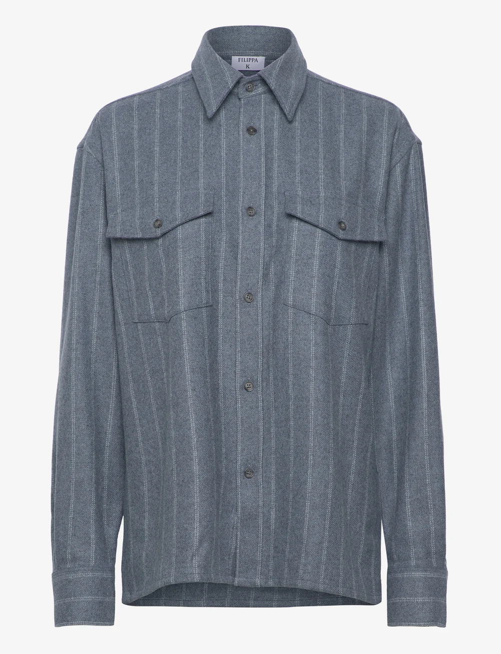 Filippa K - Brushed Wool Overshirt - fashion trends - grey blue - 0