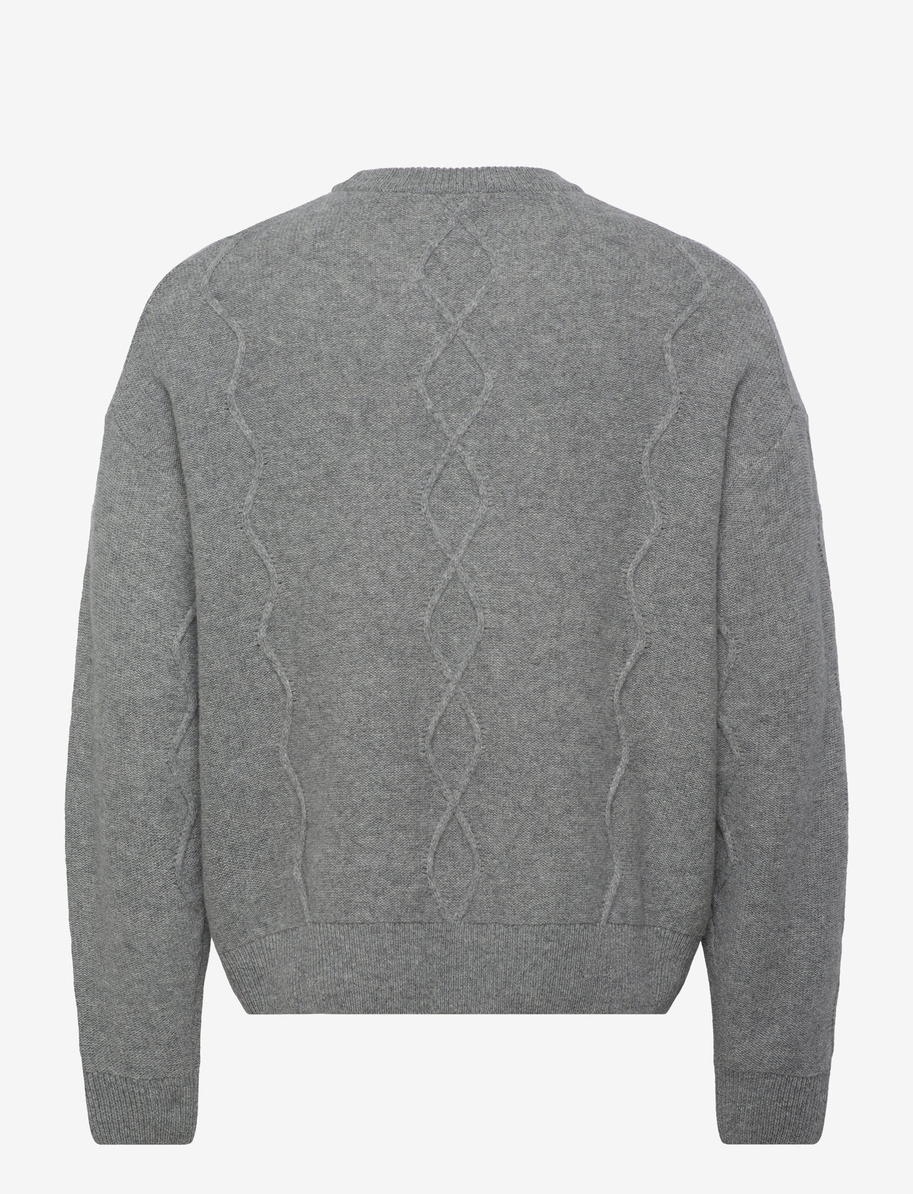 Filippa K - Diamond Cable Sweater - grey melan - 1