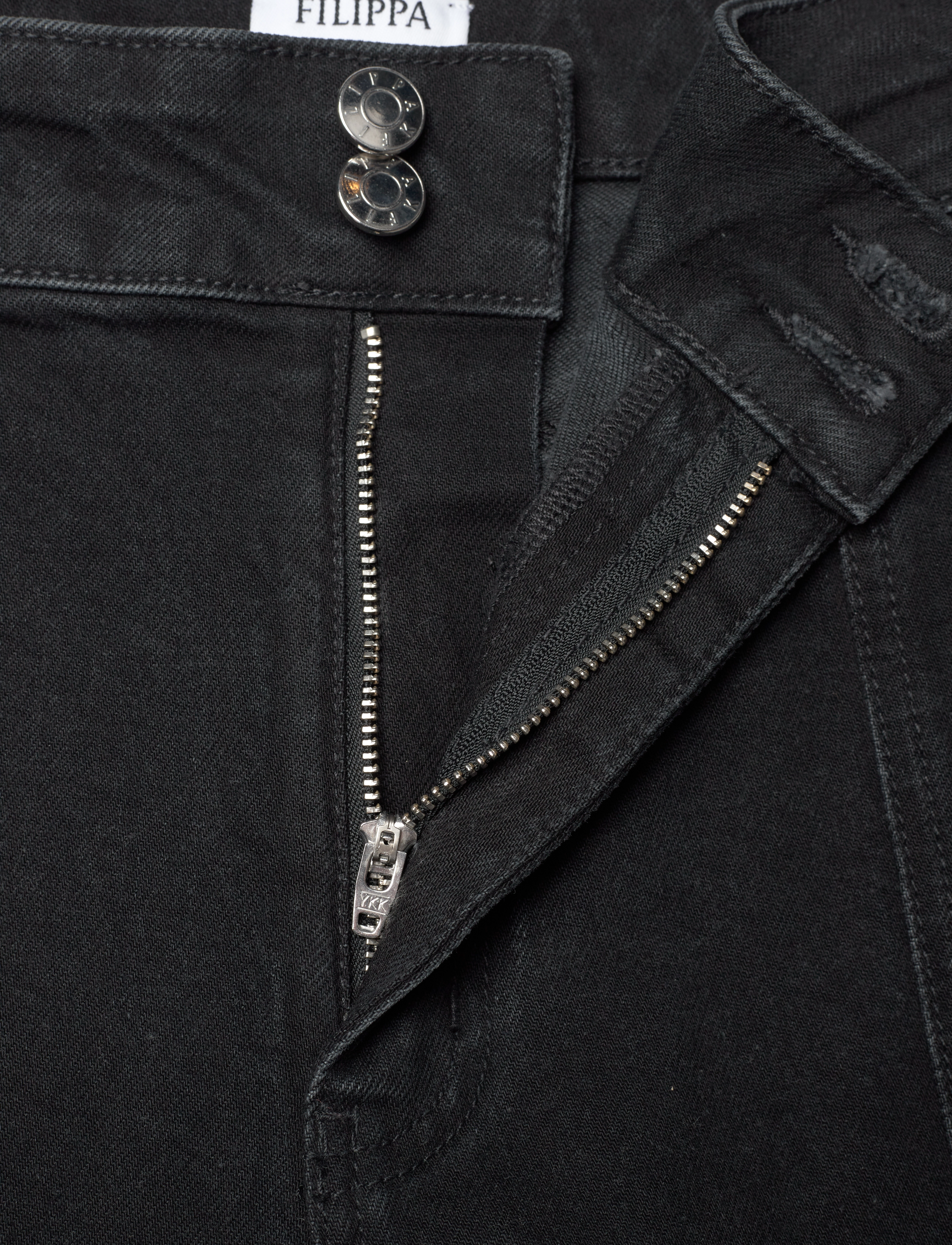 Filippa K - 90s Stretch Button Front Jeans - džinsa bikses ar tievām starām - washed bla - 2