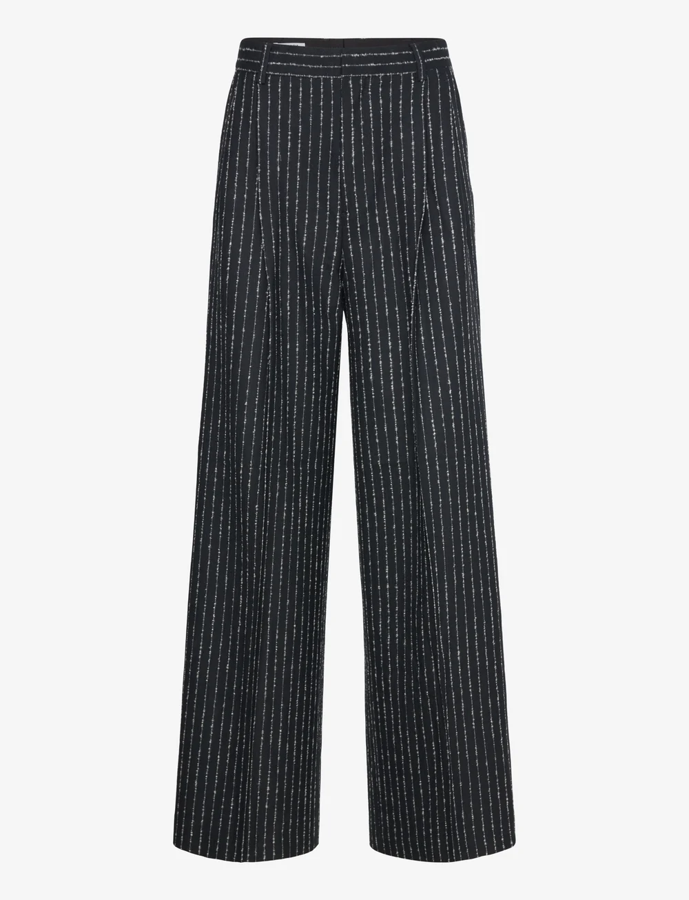 Black pinstripe trousers shop