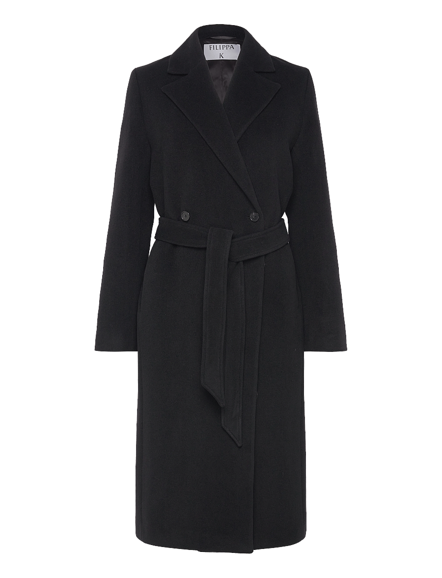 Filippa K - Charlotte Wool Belted Coat - black - 0