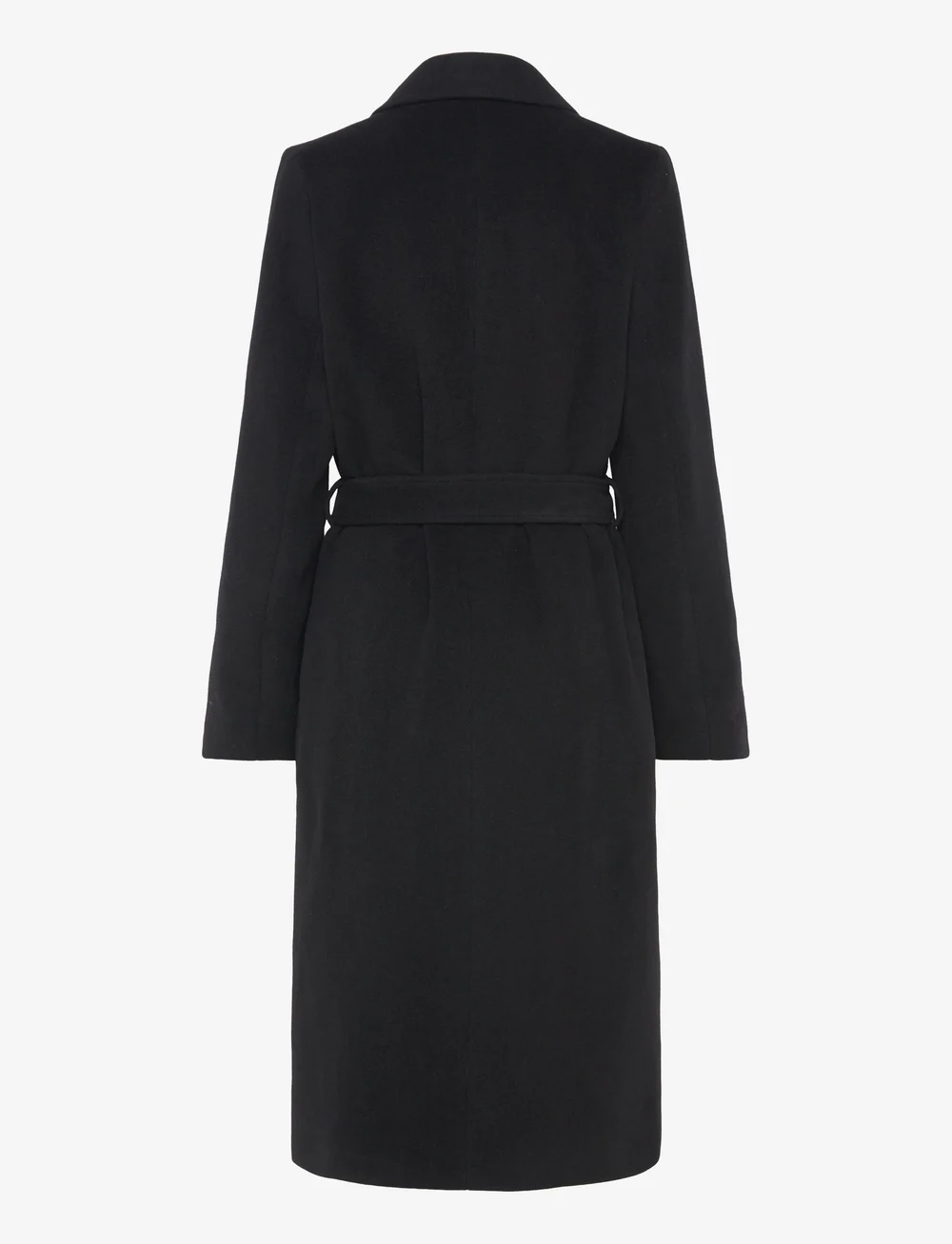 Filippa K - Soft Wool Belted Coat - uldfrakker - black - 1