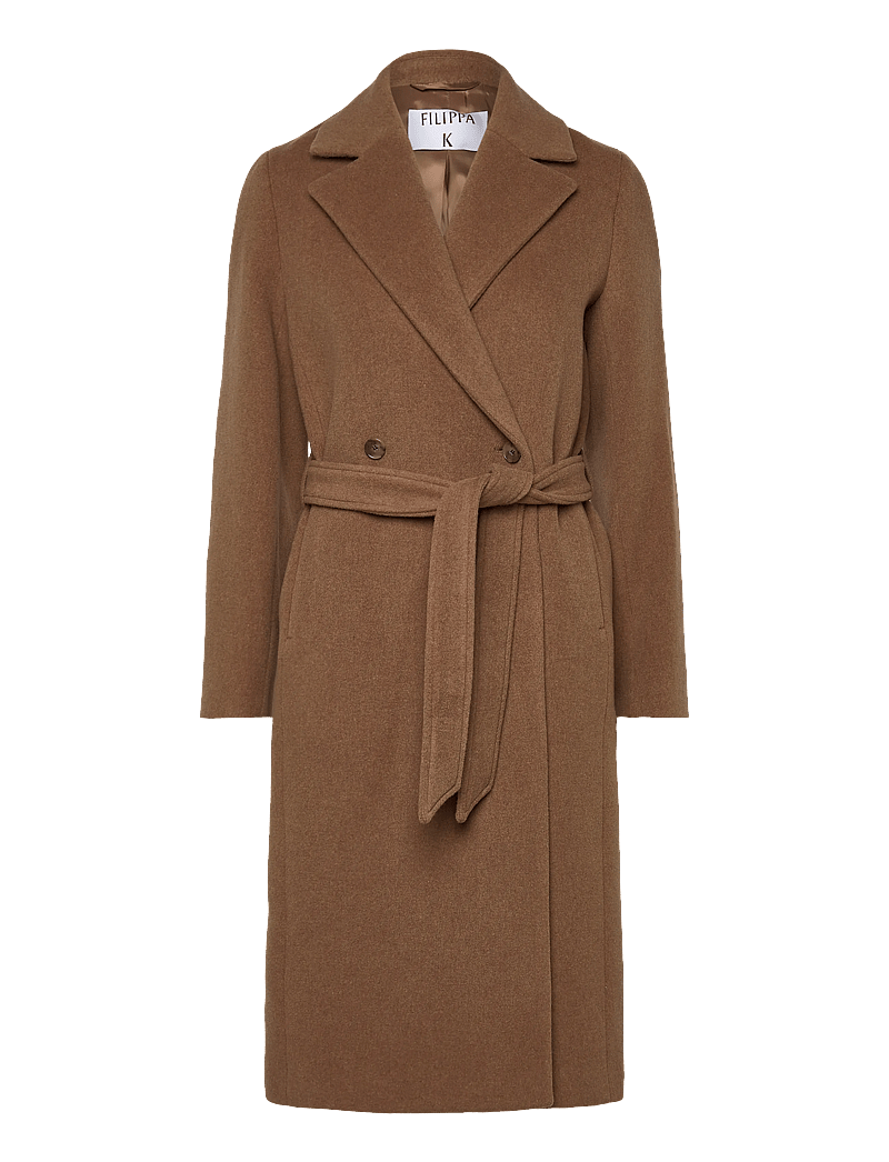 Filippa K - Charlotte Wool Belted Coat - light brown - 0