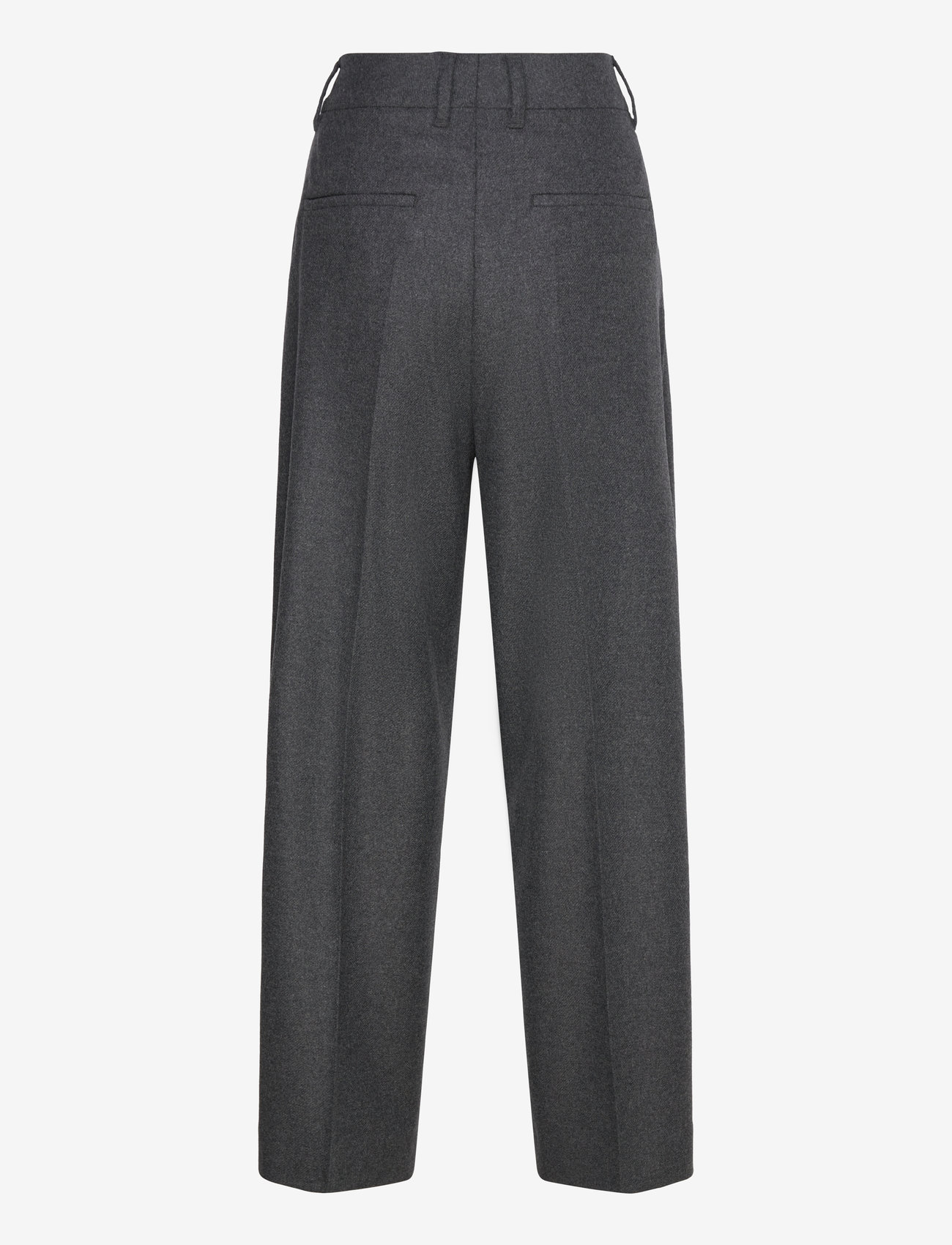 Filippa K - Tapered Flannel Trousers - anthracite - 1