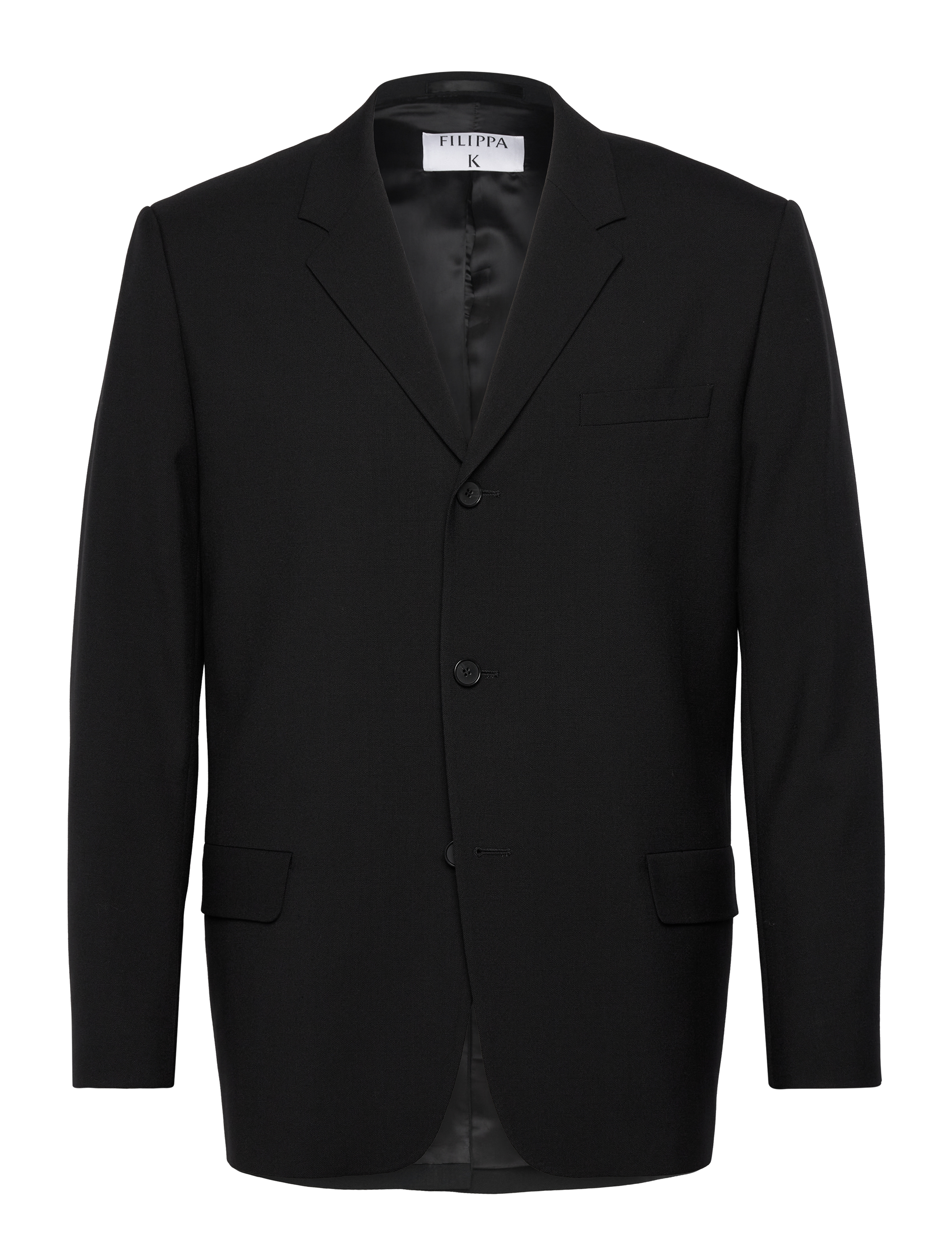 Filippa K Single Breasted Wool Blazer - Jacken & Mäntel - BLACK / black