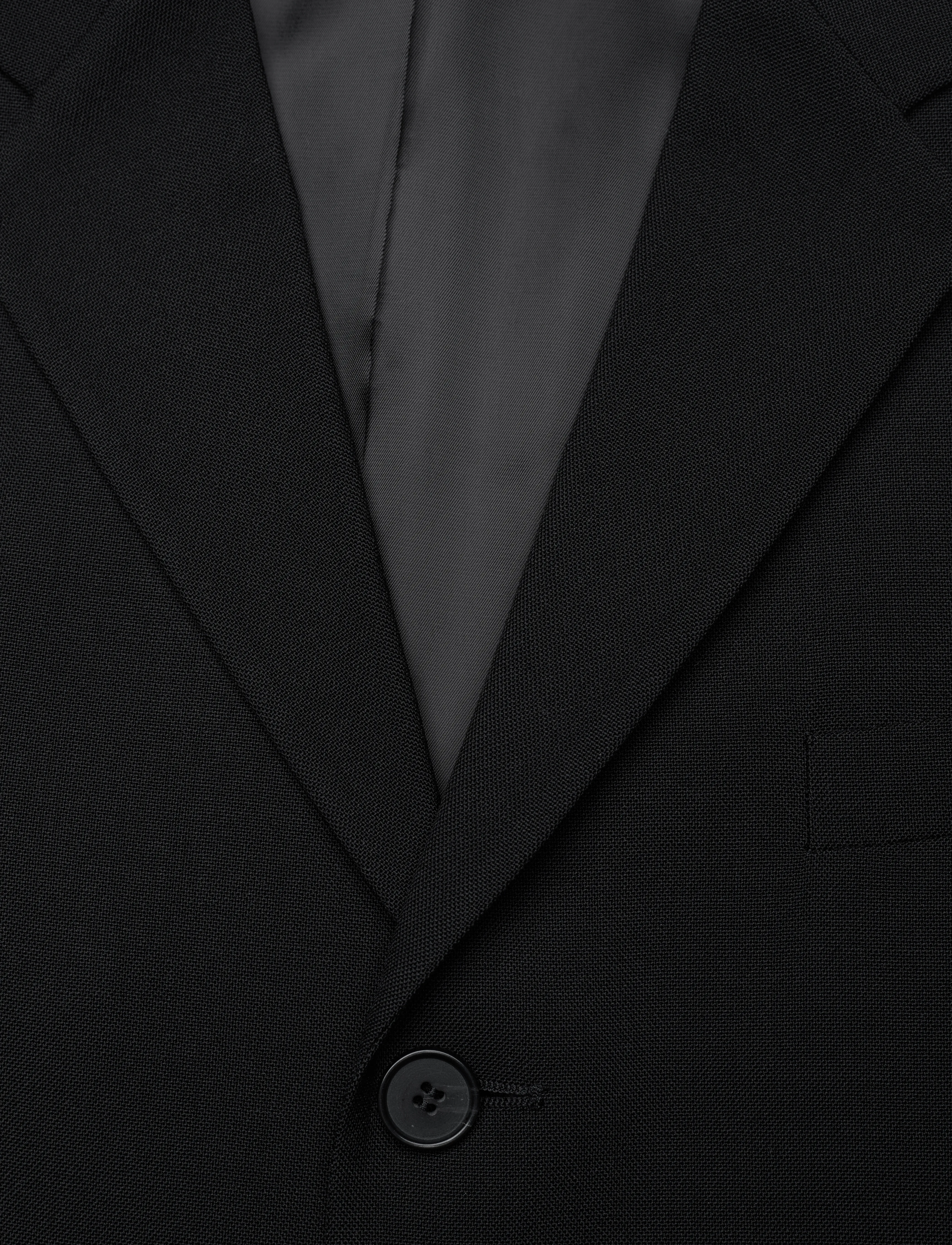 Filippa K - Single Breasted Wool Blazer - Ühe rinnatisega pintsakud - black - 2