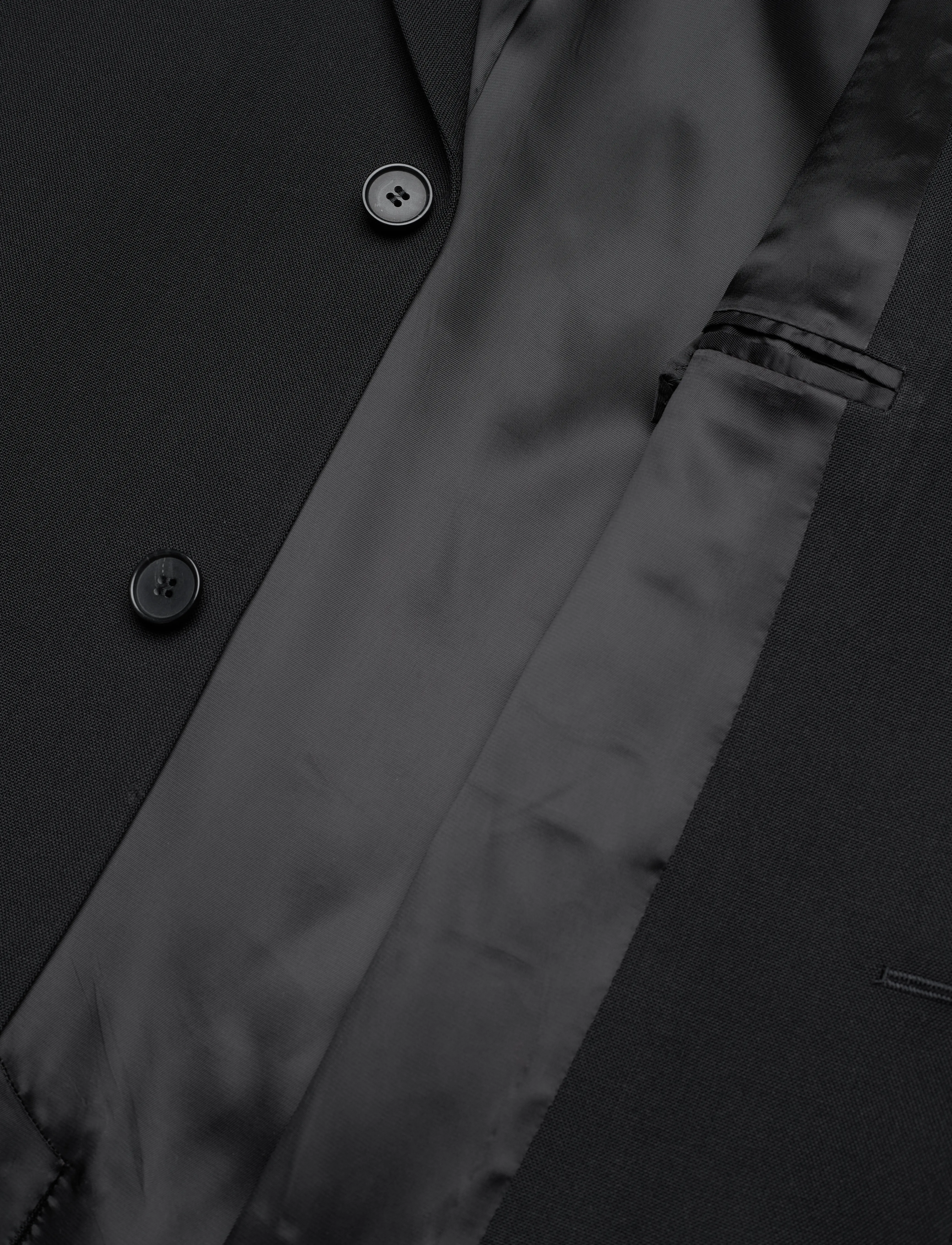Filippa K - Single Breasted Wool Blazer - Ühe rinnatisega pintsakud - black - 4
