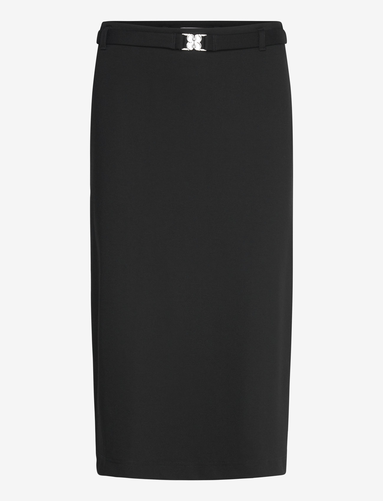 Filippa K - Belted Jersey Skirt - midi skirts - black - 0